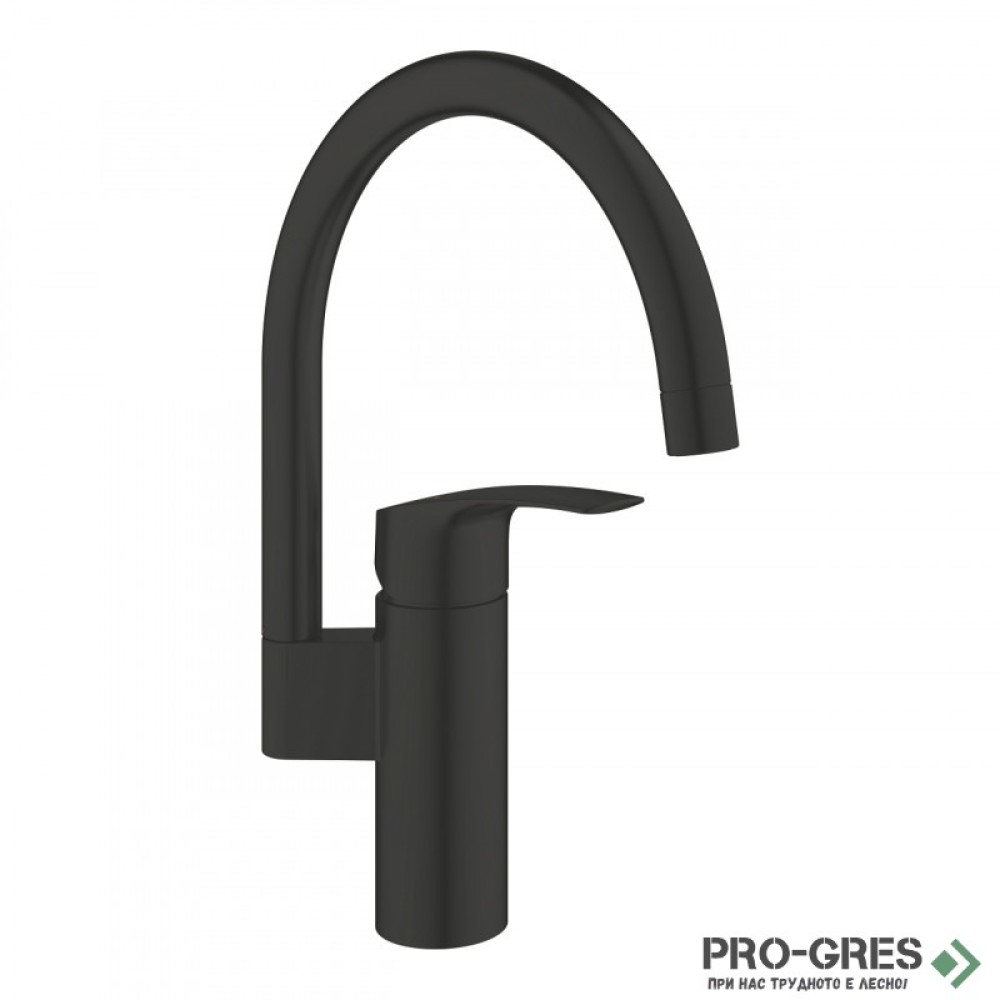 Смесител за кухня, черен мат, С-чучур, Eurosmart, Grohe 332022433