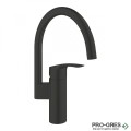 Смесител за кухня, черен мат, С-чучур, Eurosmart, Grohe 332022433