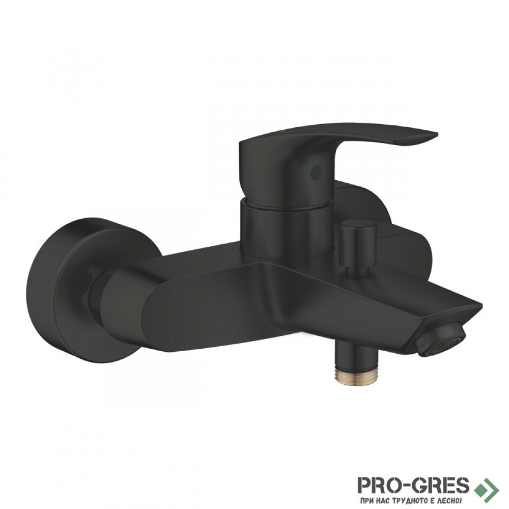 Смесител за душ/вана, стенен, черен мат, Eurosmart, Grohe 333002433