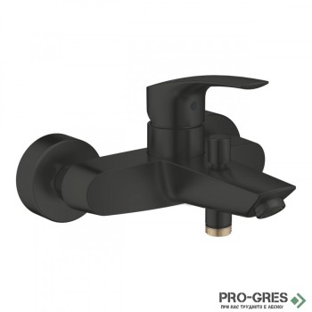 Смесител за душ/вана, стенен, черен мат, Eurosmart, Grohe 333002433