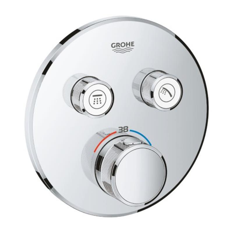 Комплект термостатен смесител за вграждане, душ пита- хром GROHTHERM SMARTCONTROL TEMPESTA Grohe 34 727 000