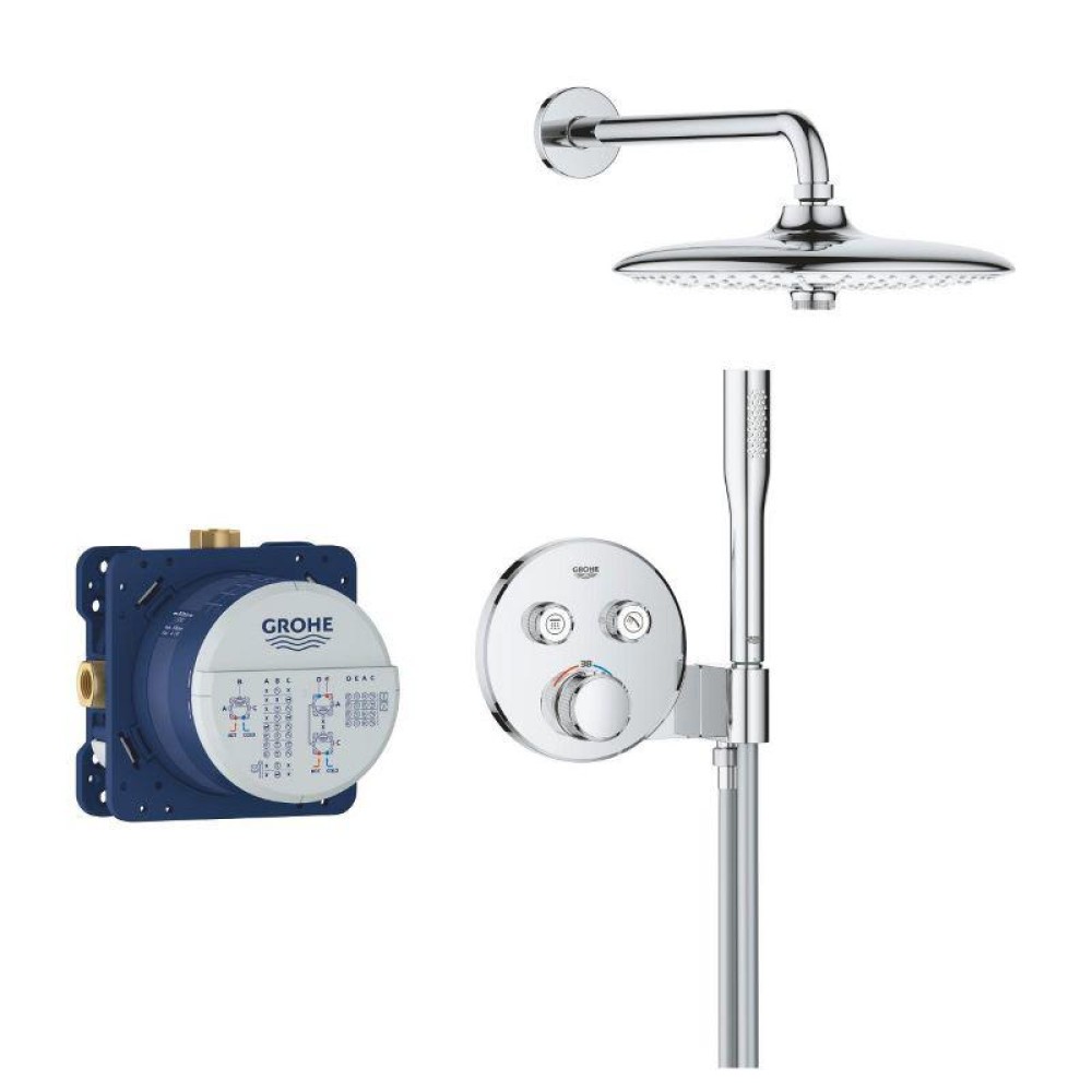 Комплект с термостатен смесител за вграждане,SMARTCONTROL EUPHORIA Grohe 35 600 000