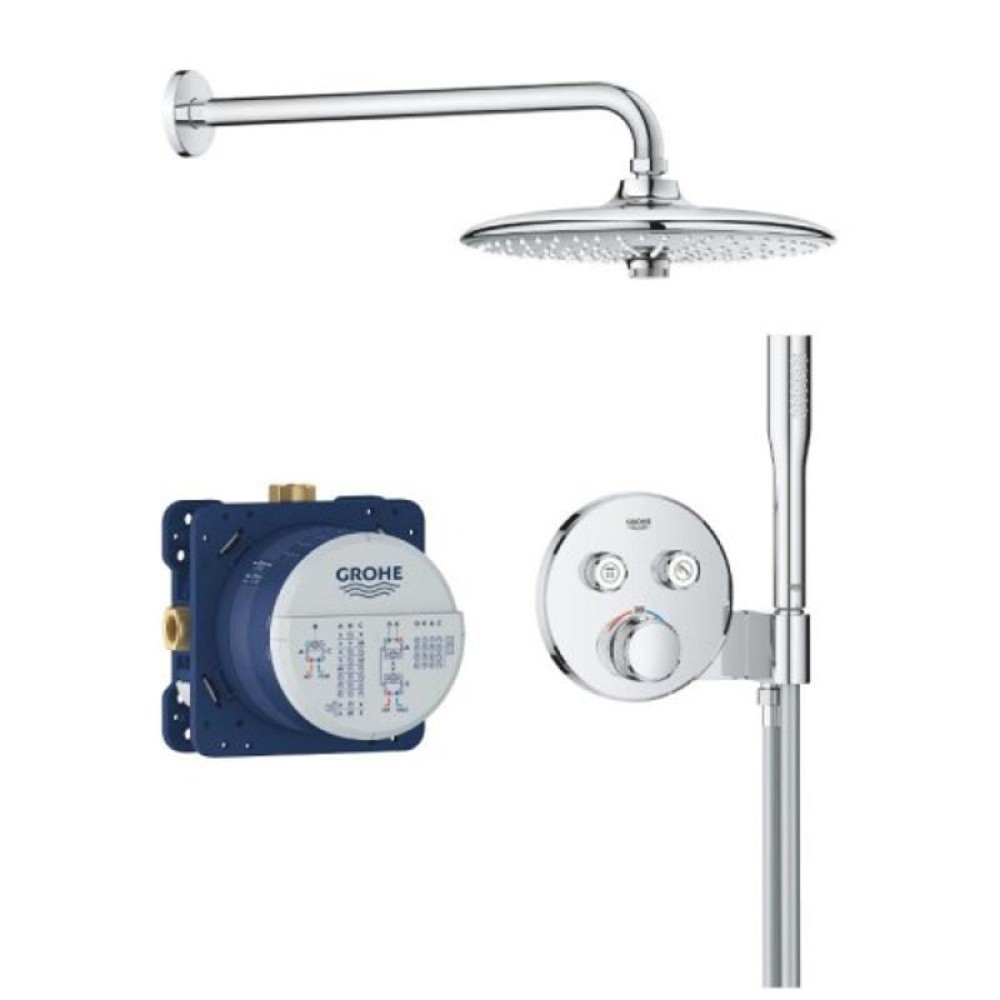 Комплект с термостатен смесител за вграждане,SMARTCONTROL EUPHORIA Grohe 35 600 000