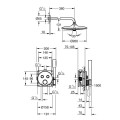 Комплект с термостатен смесител за вграждане,SMARTCONTROL EUPHORIA Grohe 35 600 000