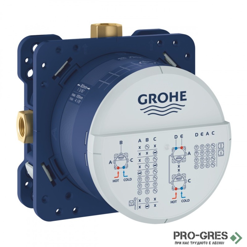 Тяло за вграждане, 1/2″ Rapido SmartBox, Grohe 35 604 000