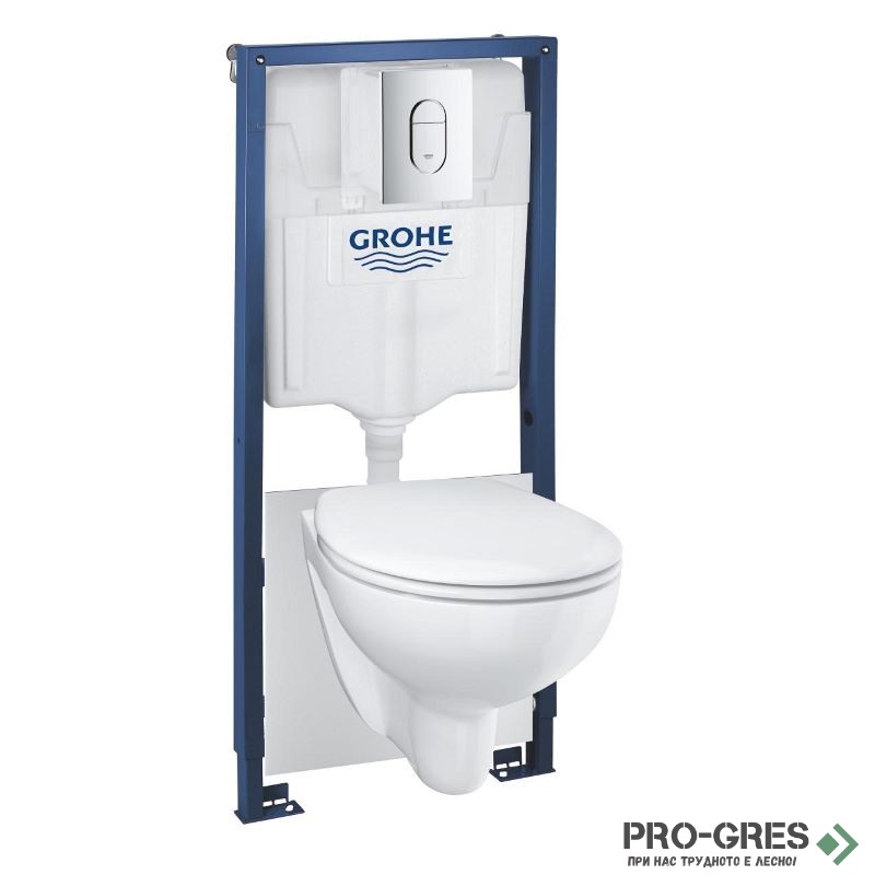ПРОМО Комплект казанче за вграждане,тоалетна и активатор Rapid SL 5в1 Bau Ceramic Grohe 36500000