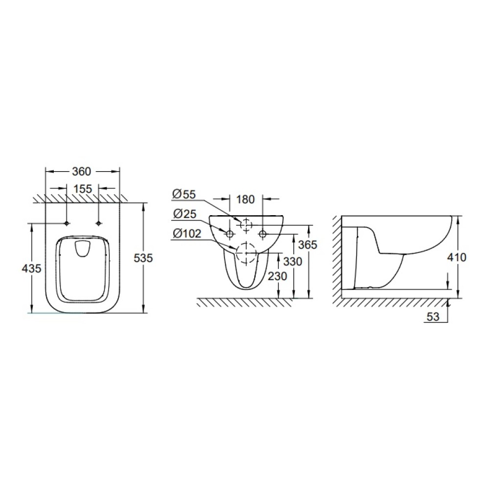 ПРОМО KOMPLEKT RAPID SL 5в1 тоалетна без ръб BauEdge+структура Grohe 38528001