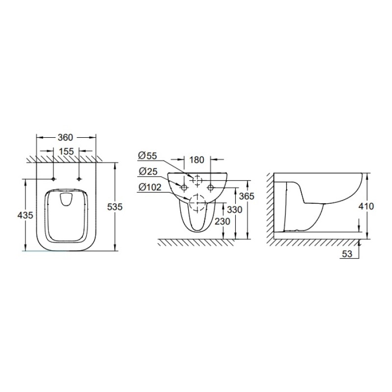 ПРОМО KOMPLEKT RAPID SL 5в1 тоалетна без ръб BauEdge+структура Grohe 38528001