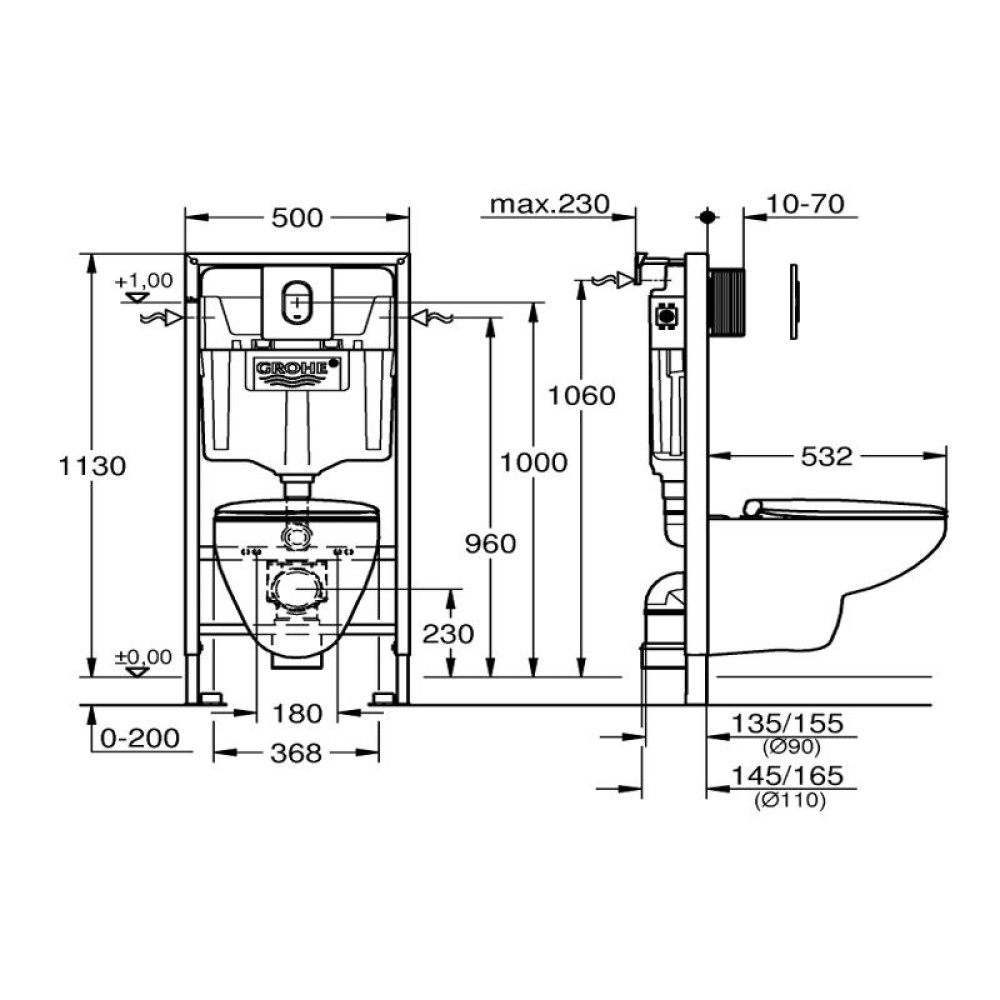 ПРОМО Комплект Solido 4в1 , Grohe 39192000