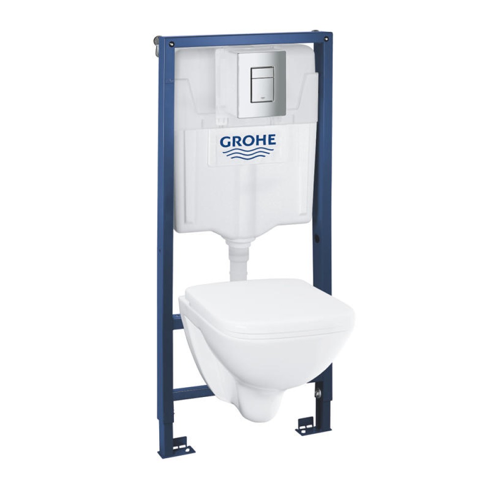 ПРОМО Комплект тоалетна чиния+вградено казанче GROHE Solido и кубичен активатор 39467000