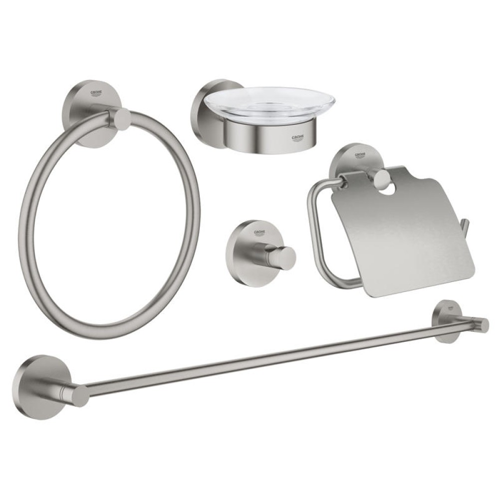 Комплект аксесоари за баня 5в1, Grohe Essentials 40 344 001