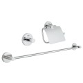 КОМПЛЕКТ Аксесоари за баня,3в1 Grohe Essentials 40 775 001