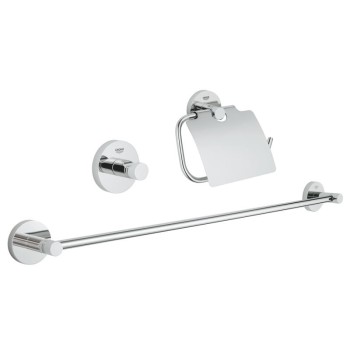 КОМПЛЕКТ Аксесоари за баня,3в1 Grohe Essentials 40 775 001