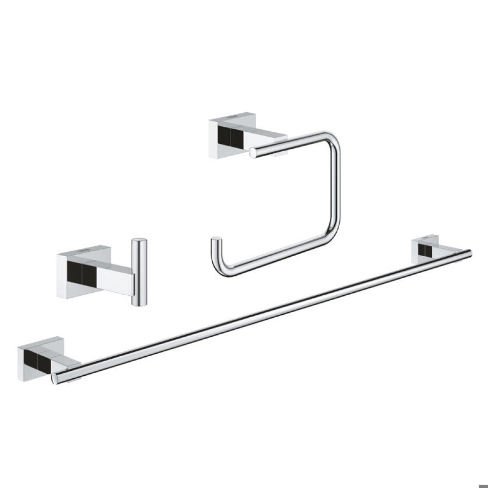 Комплект аксесоари за баня 3в1, Grohe Essentials Cube 40 777 001
