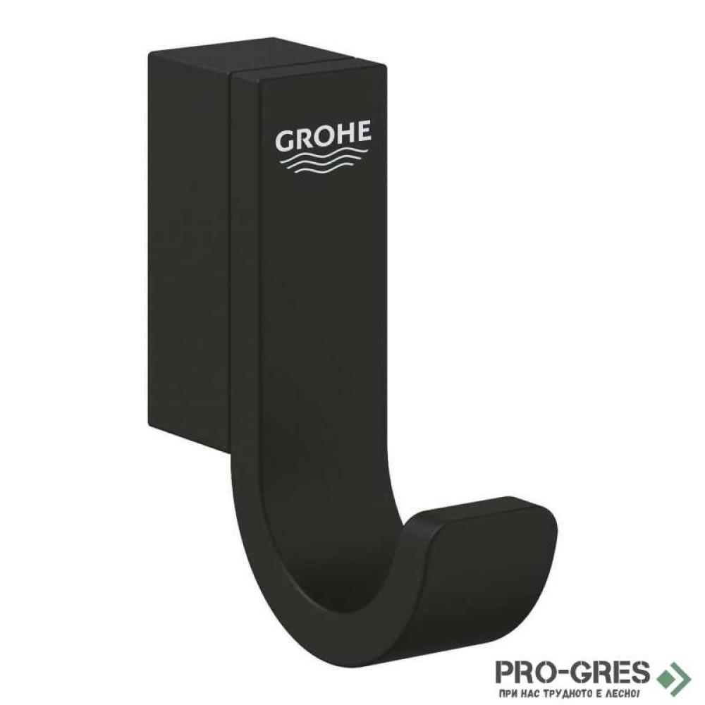 Единична закачалка, черен мат, Selection, Grohe 41216KF0