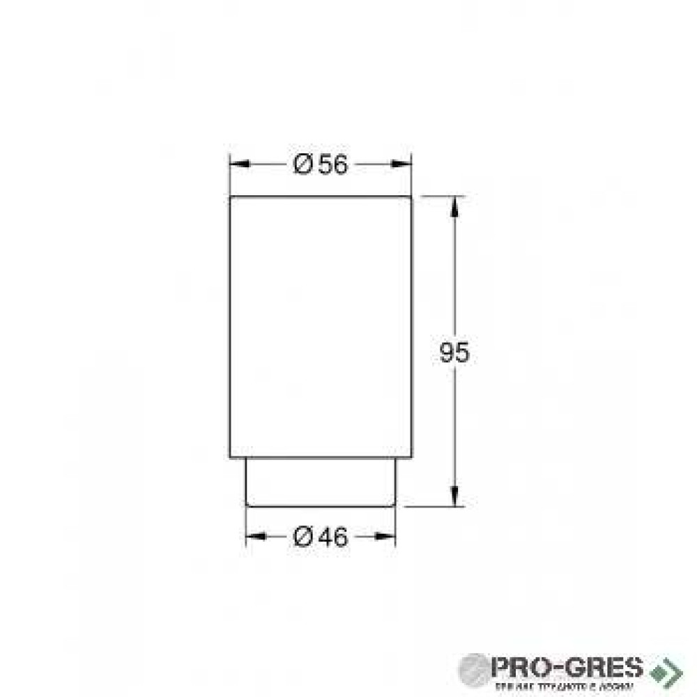 Чаша + държач, черен мат, Grohe 41 217 KF0