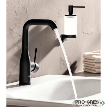 Дозатор + държач за течен сапун, Phantom Black, Grohe SELECTION 41217KF0 + 41218KF0 Дозатор + държач за течен сапун, Phantom Black, Grohe SELECTION 41217KF0 + 41218KF0