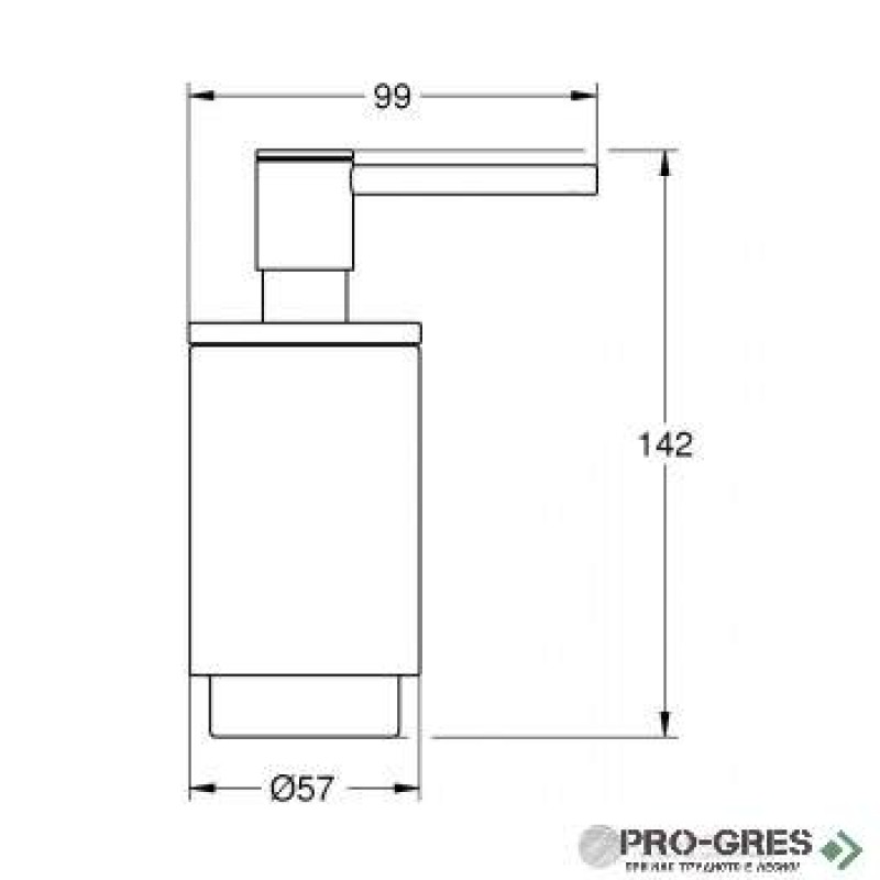 Дозатор за течен сапун, Phantom Black, Grohe 41 217 KF0