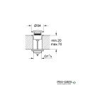 Клик-клак сифон за мивка SuperSteel Grohe 65807DC0