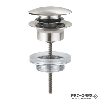 Клик-клак сифон за мивка SuperSteel Grohe 65807DC0