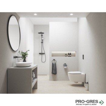 Комплект Стенен смесител с тяло за вграждане, М-размер,Brushed Hard Graphite Essence, Grohe 29192AL1