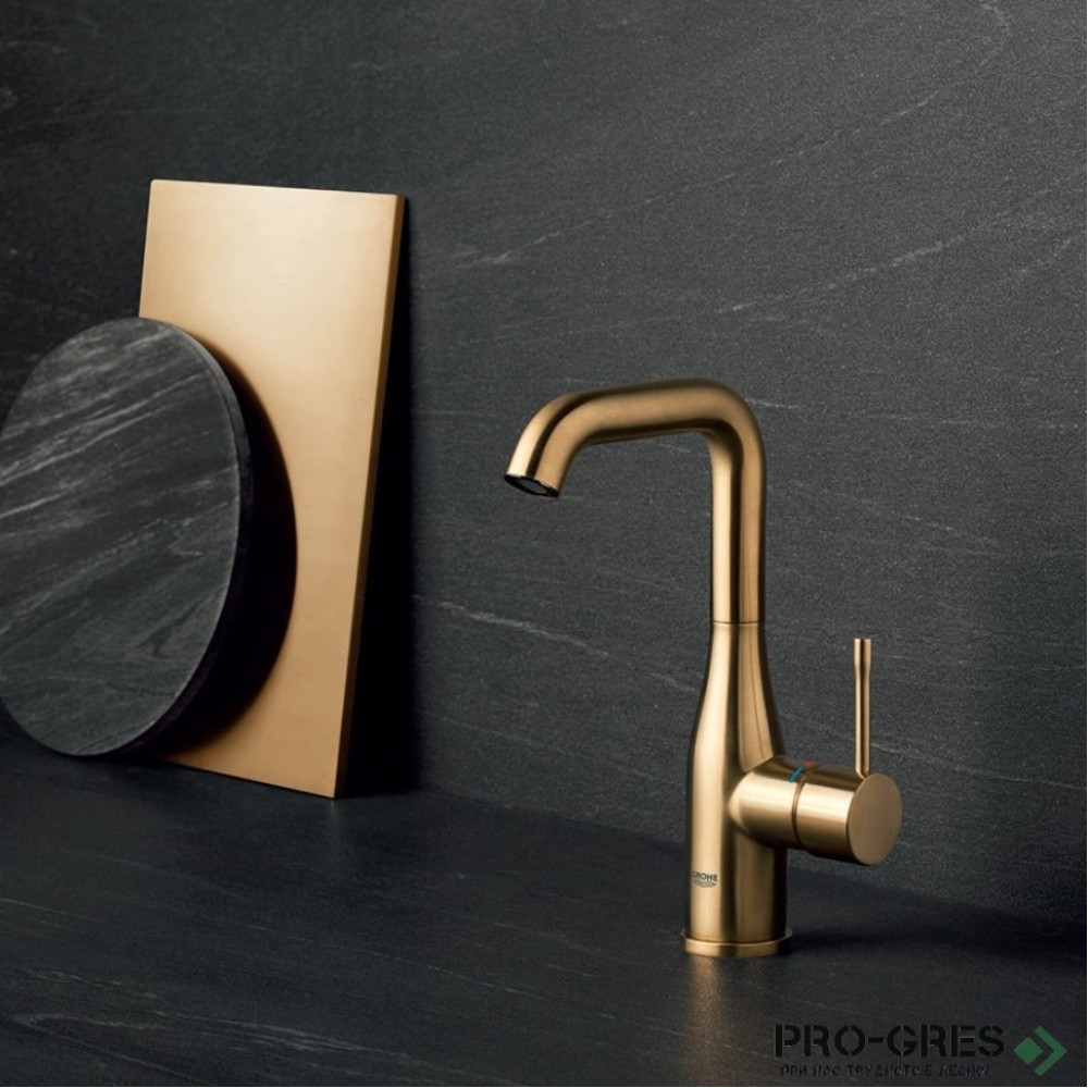 Смесител за мивка L-размер , BRUSHED COOL SUNRISE GROHE ESSENCE 24174GN1