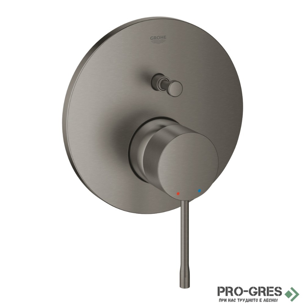 Смесител за вграждане за душ,BRUSHED Hard Graphite,Essence,Grohe 24167AL1