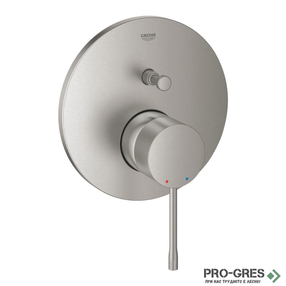 Смесител за вграждане за душ,Essence SuperSteel,Grohe 24167DC1