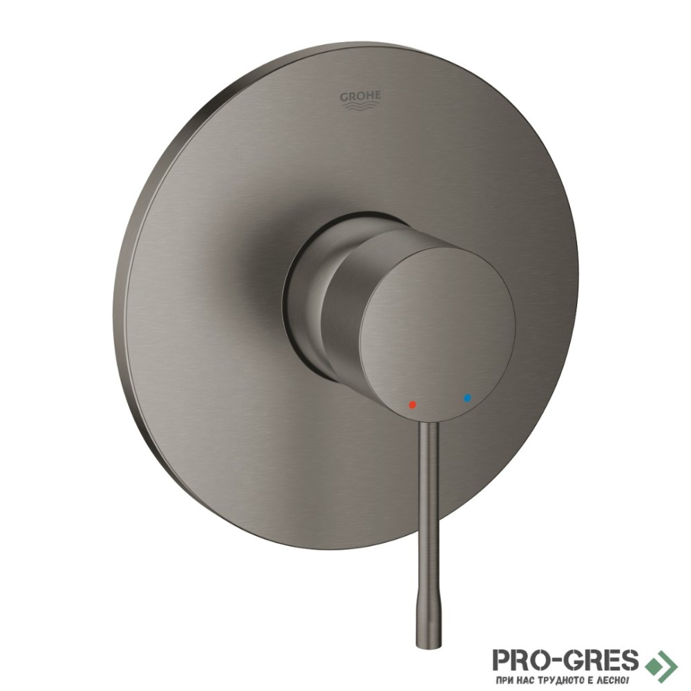 Смесител за вграждане за душ,BRUSHED Hard Graphite,Essence,Grohe 24168AL1
