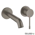 Комплект Стенен смесител с тяло за вграждане, М-размер,Brushed Hard Graphite Essence, Grohe 29192AL1