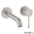 Комплект Стенен смесител с тяло за вграждане, L-размер,SuperSteel Essence, Grohe 29193DC1