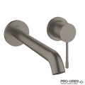Комплект Стенен смесител с тяло за вграждане, L-размер,Brushed Hard Graphite Essence, Grohe 29193AL1