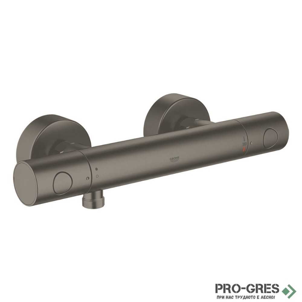 Термостатен смесител за душ,Brushed Hard Graphite,Essence ,Grohe 34065AL2