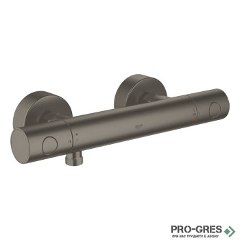 Термостатен смесител за душ,Brushed Hard Graphite,Essence ,Grohe 34065AL2