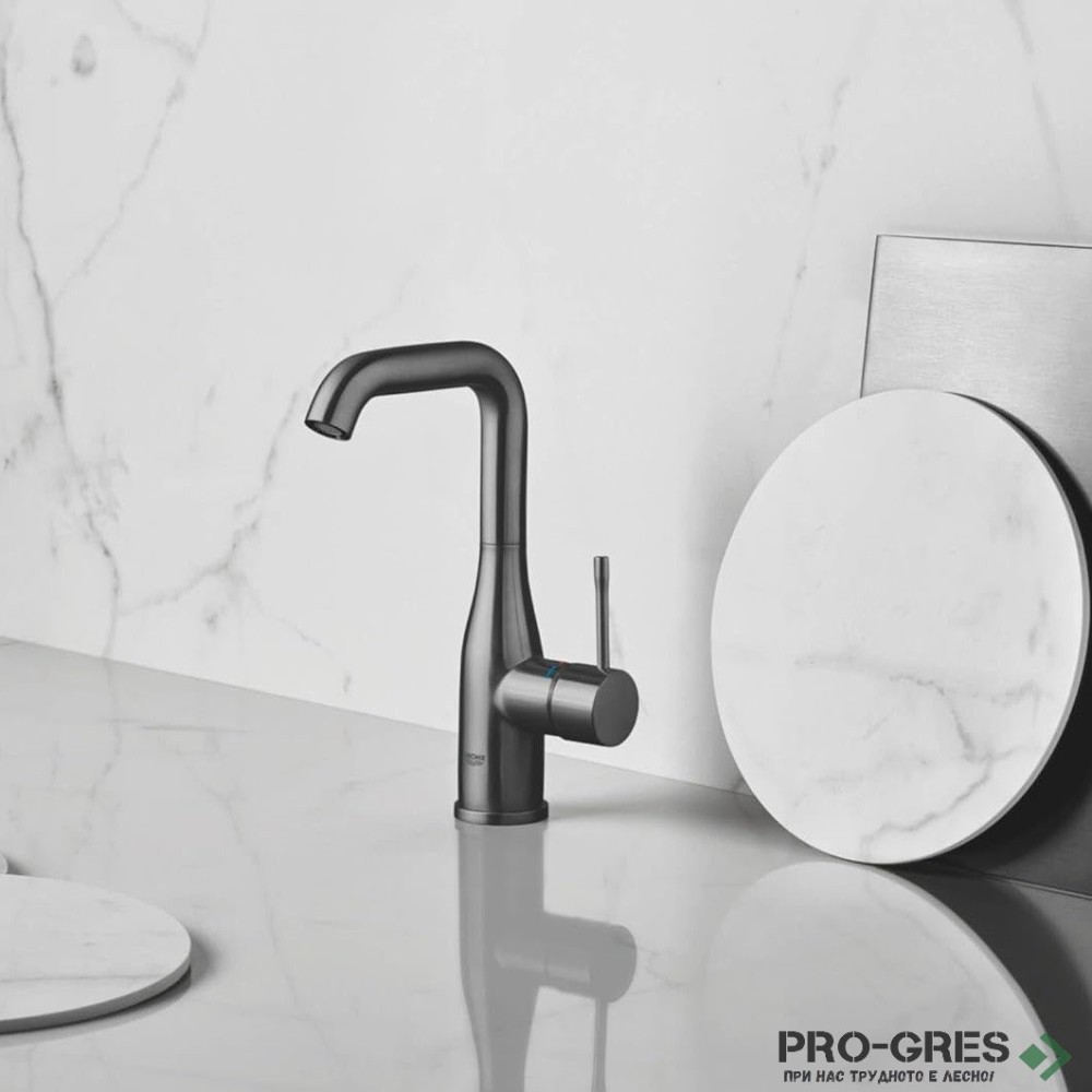 Смесител за мивка L-размер с витло ,Brushed Hard Graphite GROHE ESSENCE 24174AL1