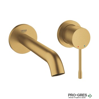 Стенен смесител с тяло за вграждане, М-размер,BRUSHED COOL SUNRISE, Essence, Grohe 29192GN1/23571000