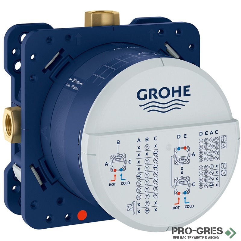 Душ комплект за вграждане и пита от тавана в хром Essence Grohe 24058001 Душ комплект за вграждане и пита от тавана в хром Essence Grohe 24058001