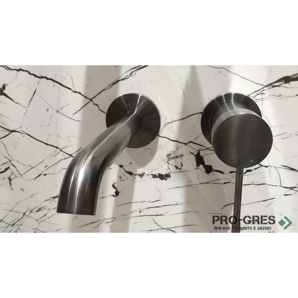 Комплект Стенен смесител с тяло за вграждане, М-размер,Brushed Hard Graphite Essence, Grohe 29192AL1