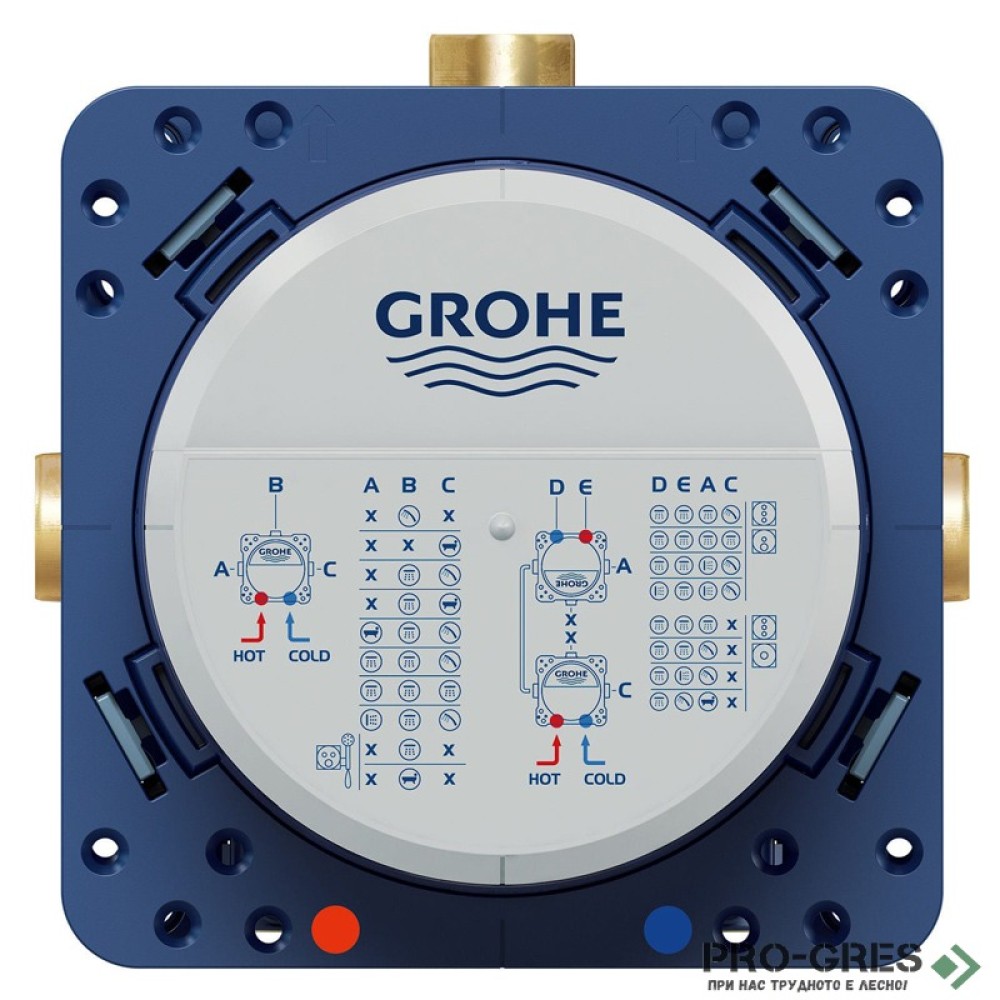Душ  за вграждане, едноръкохватков ,черен мат, Grohe  SMARTCONTROL