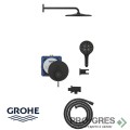 Душ  за вграждане, едноръкохватков ,черен мат, Grohe  ESSENCE/RSH MONO
