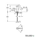 Смесител за умивалник S-размер BRUSHED COOL SUNRISE Essence Grohe 24172GN1