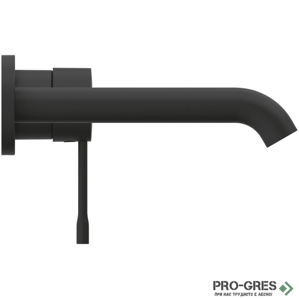 Стенен смесител с тяло за вграждане, черен мат, Essence, Grohe 29192KF1/23571000