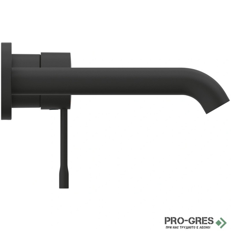 Стенен смесител с тяло за вграждане, черен мат, Essence, Grohe 29192KF1/23571000