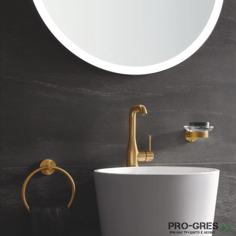 Смесител за мивка L-размер , BRUSHED COOL SUNRISE GROHE ESSENCE 24174GN1
