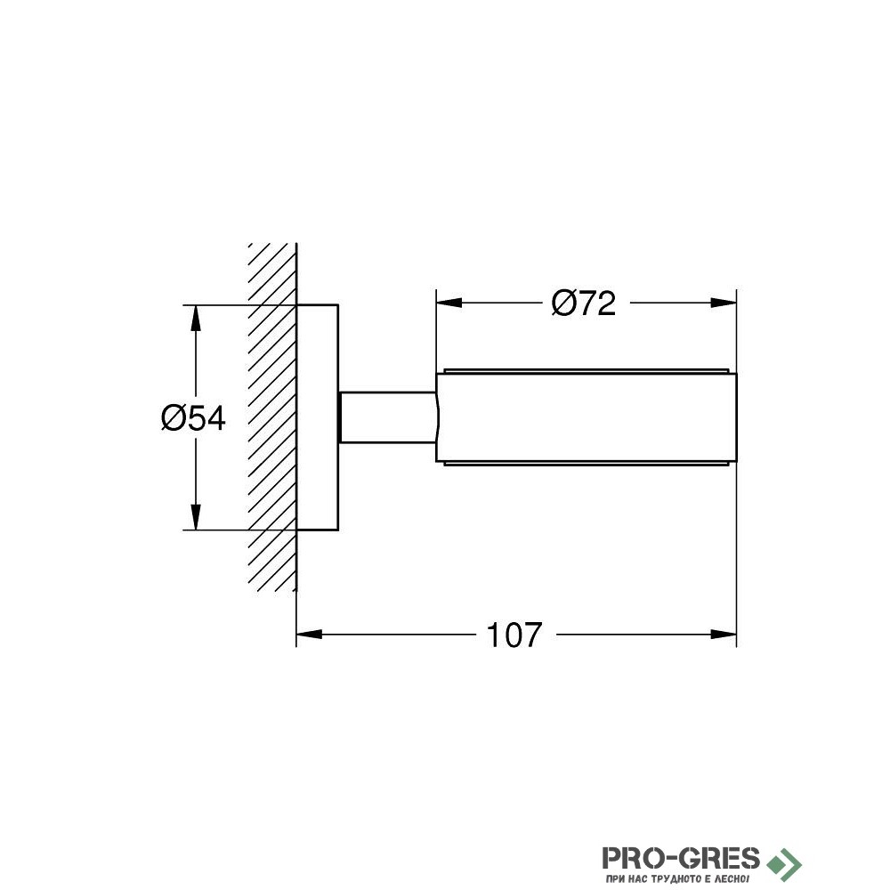 Държач за дозатор,SuperSteel Essentials, Grohe 40369DC1