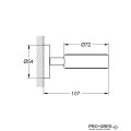 Държач за дозатор,SuperSteel Essentials, Grohe 40369DC1