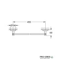 Xавлийник 45см, SuperSteel Essentials, Grohe 40688DC1