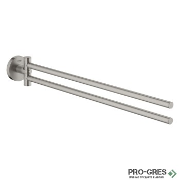 Двоен хавлийник-ножица,SuperSteel Essentials, Grohe 40371DC1