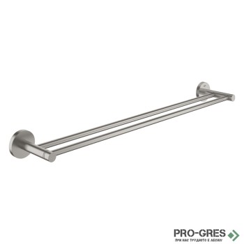 Двоен хавлийник 65см, SuperSteel Essentials, Grohe 40802DC1