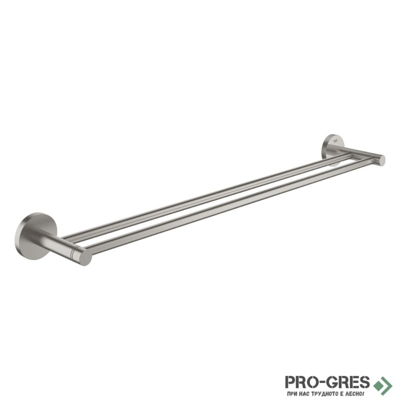 Двоен хавлийник 65см, SuperSteel Essentials, Grohe 40802DC1